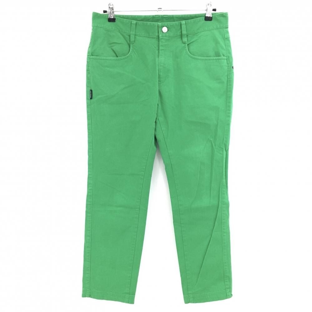 ジャックバニー パンツ グリーン×黒 後ろロゴプリント ストレッチ  メンズ 5(L) ゴルフウェア Jack Bunny