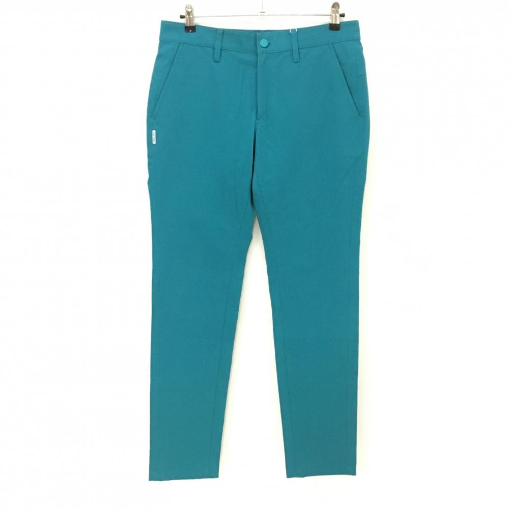 【新品】ジャックバニー パンツ グリーン×白 バックロゴ ストレッチ メンズ 5(L) ゴルフウェア Jack Bunny