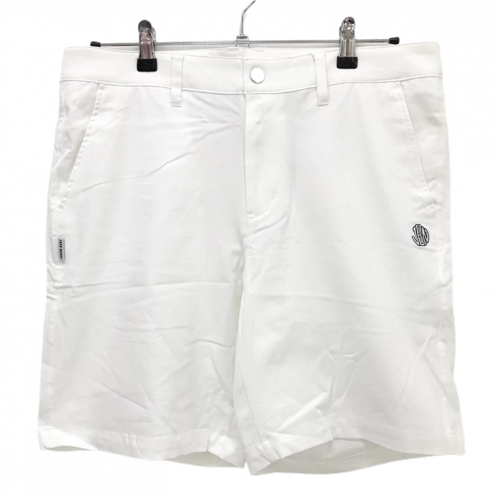 【新品】ジャックバニー ハーフパンツ 白 ストレッチ メンズ 5(L) ゴルフウェア 2025年モデル Jack Bunny