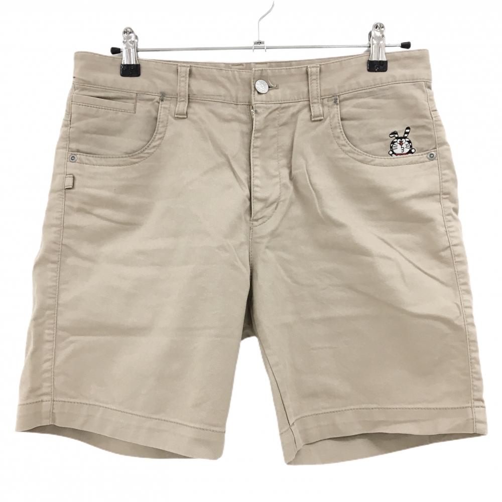 ジャックバニー×ドラえもん ハーフパンツ ベージュ うさ耳ドラえもん刺しゅう メンズ 4(M) ゴルフウェア Jack Bunny