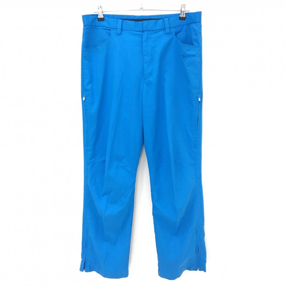 スリクソン パンツ ブルー 無地 ロゴ刺しゅう サイド・裾ジップ  メンズ 88 ゴルフウェア SRIXON