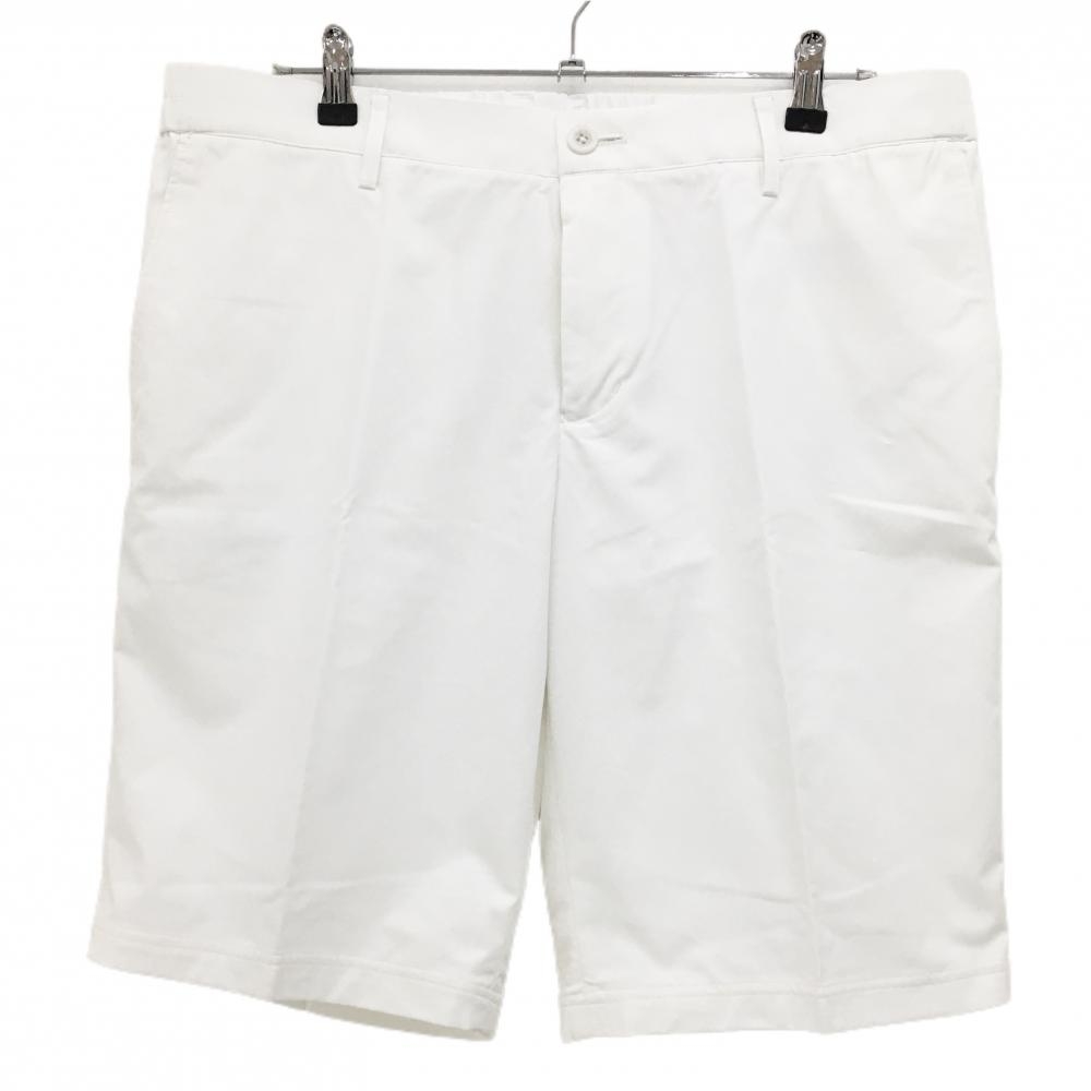 【超美品】スリクソンバイデサント ハーフパンツ 白 ウエスト後ろゴム メンズ 3L ゴルフウェア 大きいサイズ SRIXON