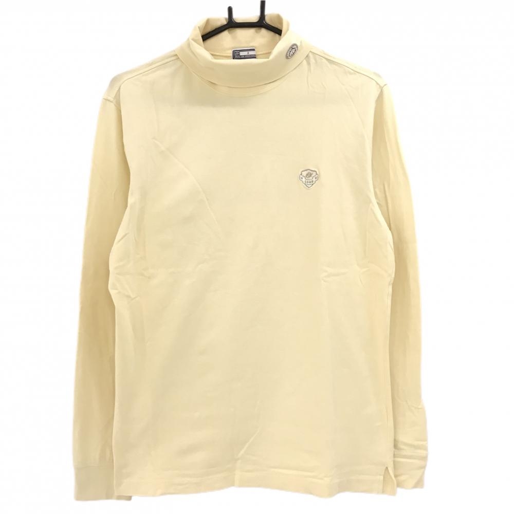 ゾーイ 長袖ハイネックシャツ イエロー 背面ロゴ  メンズ 2(M) ゴルフウェア ZOY