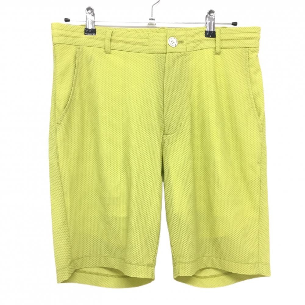 【美品】ゾーイ ハーフパンツ ライトグリーン メッシュ生地 裏地あり メンズ 82 ゴルフウェア ZOY