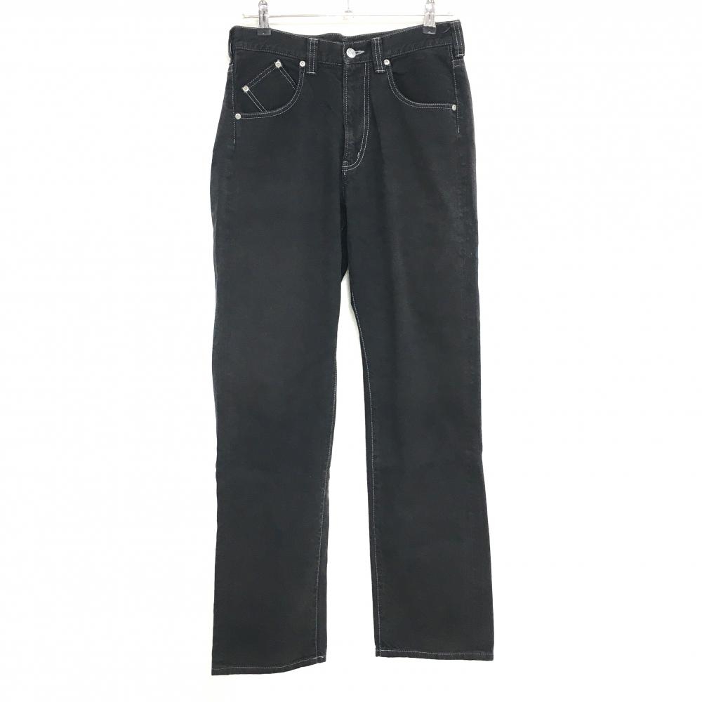 ダンスウィズドラゴン パンツ 黒 デニム ロゴ刺しゅう メンズ 32 ゴルフウェア Dance With Dragon