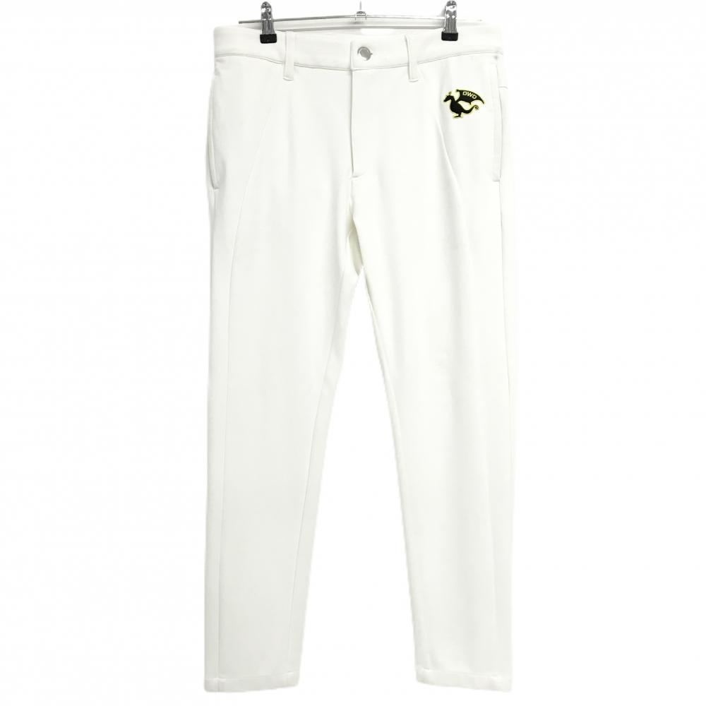 ダンスウィズドラゴン パンツ 白 ロゴ刺しゅう  メンズ 2(M) ゴルフウェア Dance With Dragon