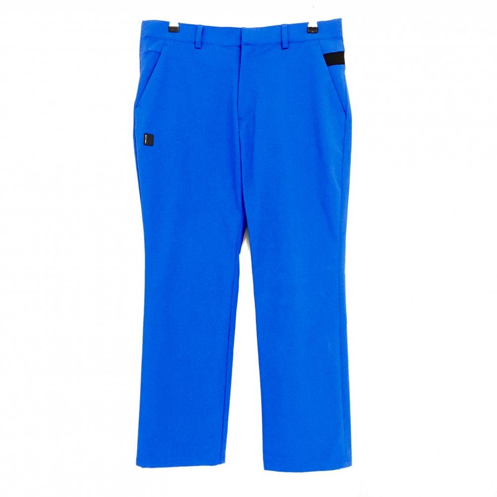 【美品】テーラーメイド パンツ ブルー×黒 サイドロゴ メンズ 85 ゴルフウェア TaylorMade
