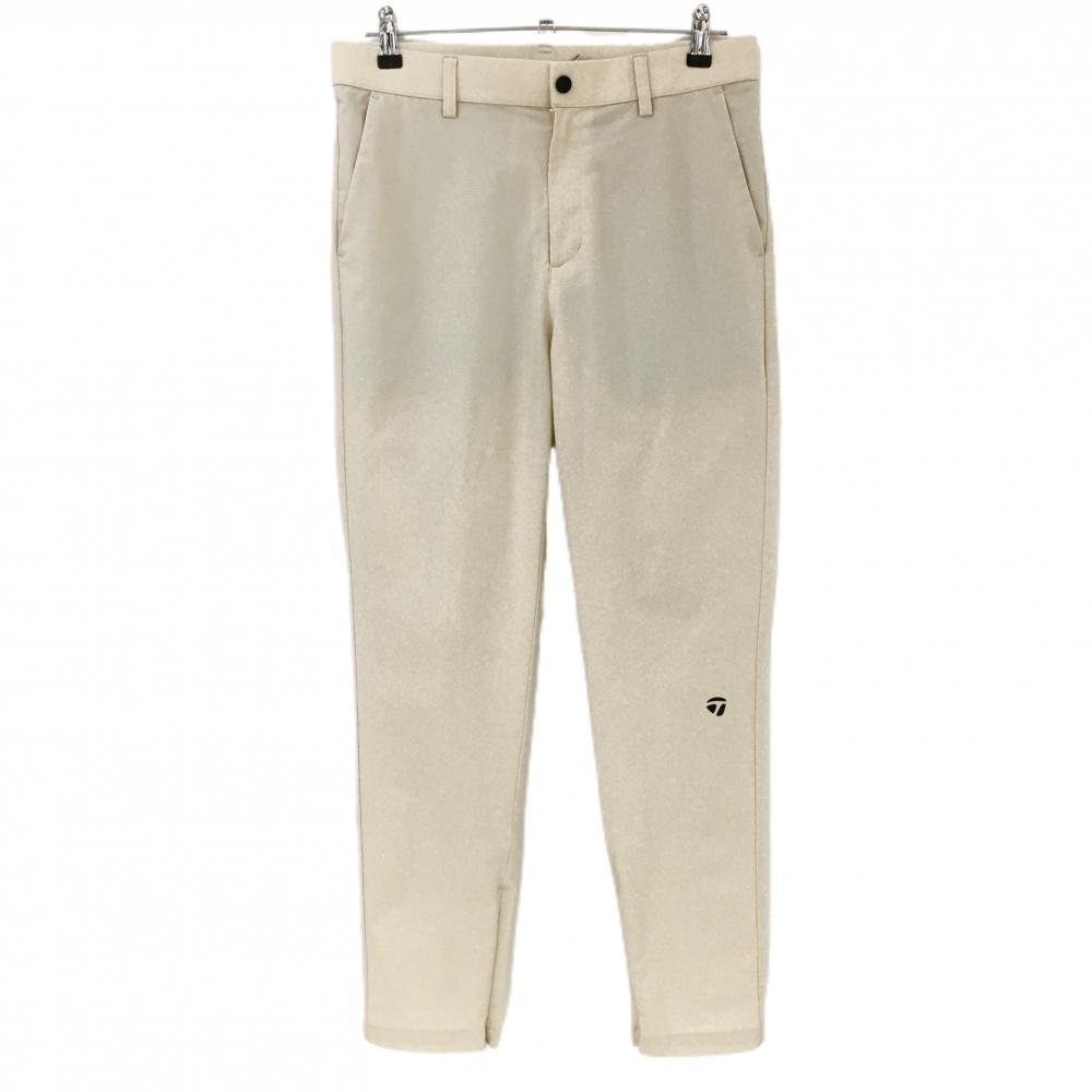 【超美品】テーラーメイド パンツ ベージュ メッシュ調生地 ストレッチ 裾ジップ メンズ M ゴルフウェア 2025年モデル TaylorMade