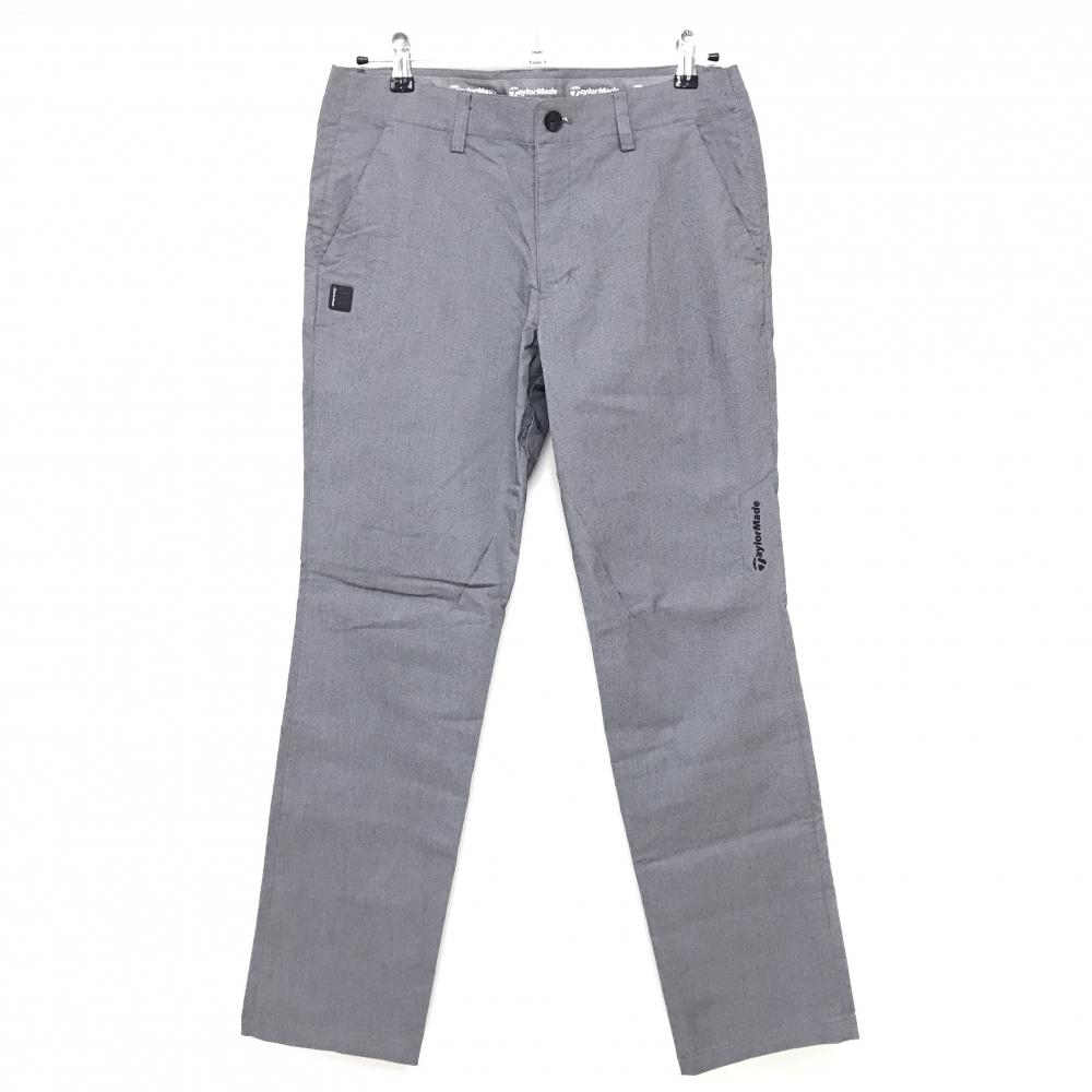 テーラーメイド パンツ 杢グレー ロゴ黒 ストレッチ  メンズ 79 ゴルフウェア TaylorMade