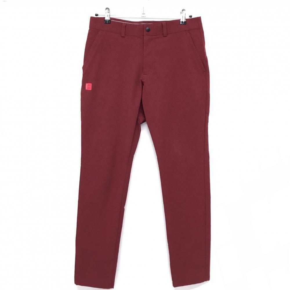 【美品】テーラーメイド パンツ レッドブラウン 総柄 ロゴ  メンズ 79 ゴルフウェア TaylorMade