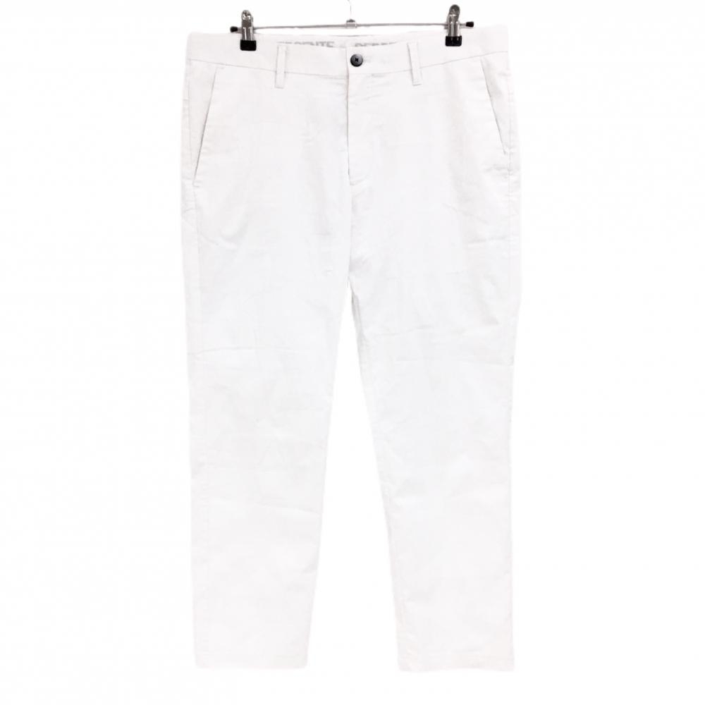 デサントゴルフ パンツ 白 地模様 バックロゴ メンズ 92/XA ゴルフウェア DESCENTE