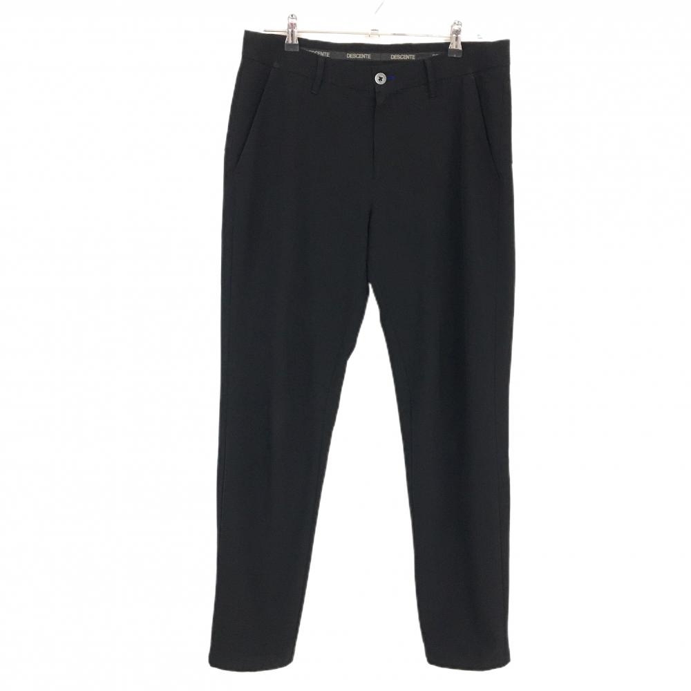 【美品】デサントゴルフ パンツ 黒 ストレッチ 中田英寿 メンズ 85/O ゴルフウェア DESCENTE