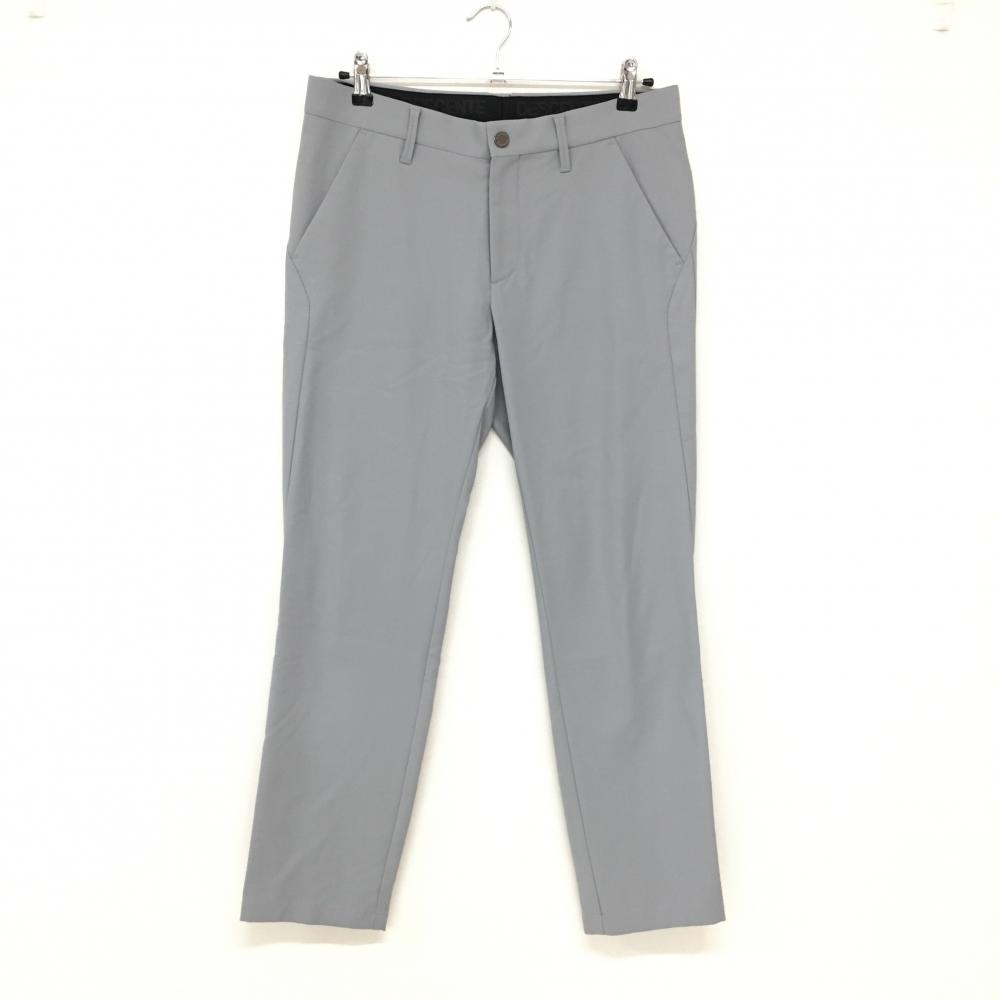 【美品】デサントゴルフ パンツ グレー 後ろロゴ ストレッチ 中田英寿 メンズ 82/L ゴルフウェア DESCENTE