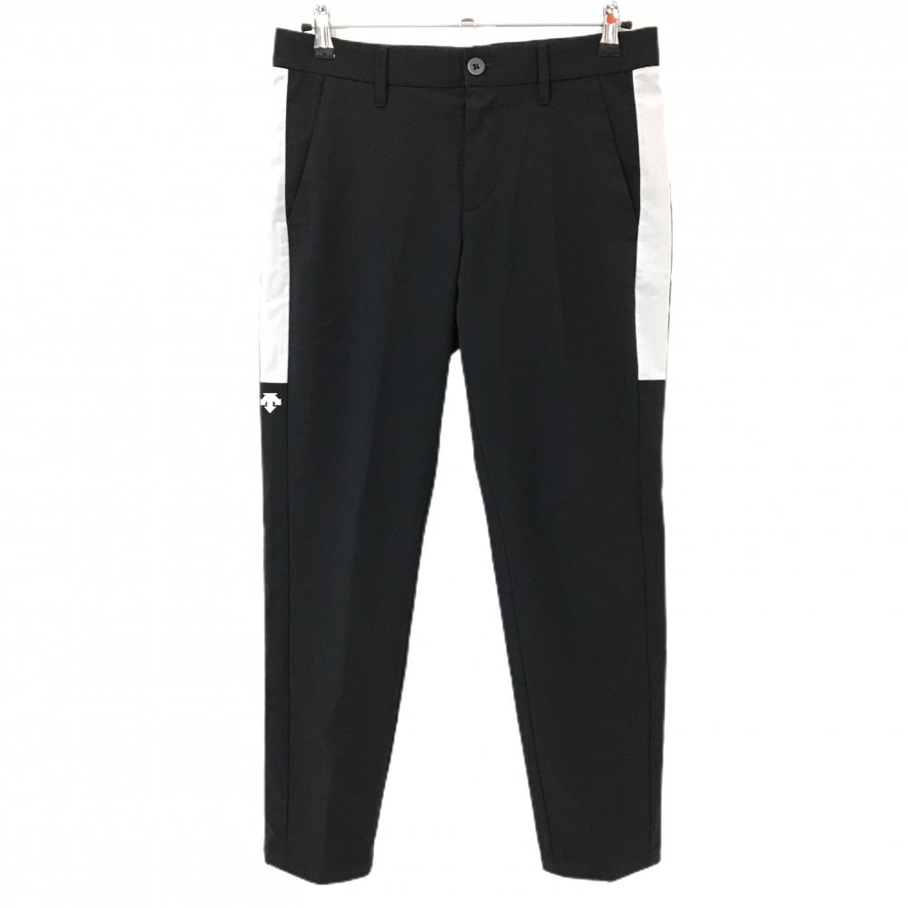 【超美品】デサントゴルフ パンツ 黒×ライトグレー ストレッチ メンズ 79/M ゴルフウェア DESCENTE