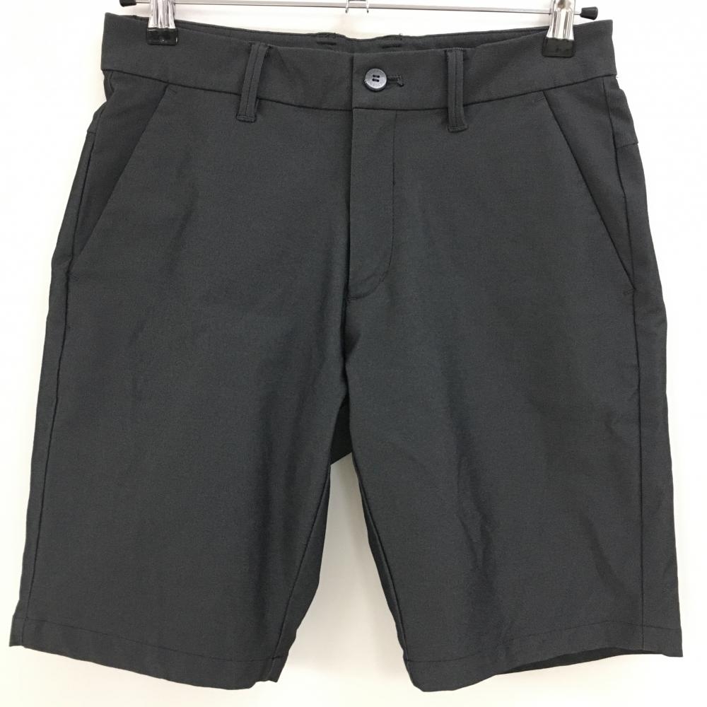 【超美品】デサントゴルフ ハーフパンツ ダークグレー ストレッチ 無地 中田英寿 メンズ 76/S ゴルフウェア 2023年モデル DESCENTE