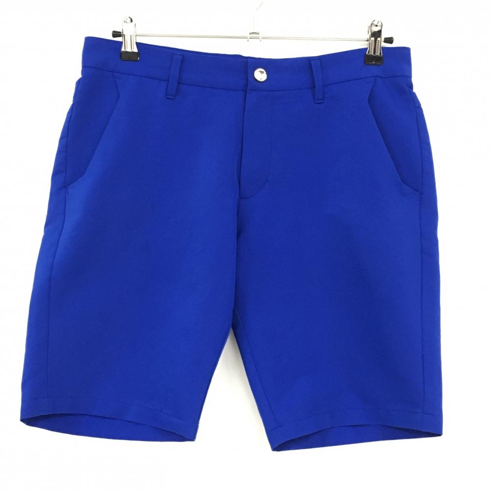 【美品】デサントゴルフ ハーフパンツ ブルー ストレッチ 中田英寿 メンズ 82/L ゴルフウェア DESCENTE