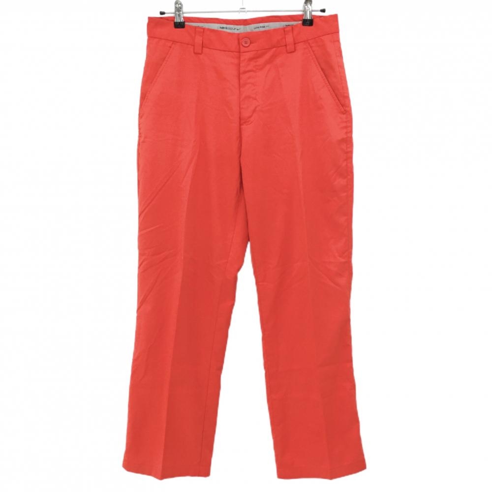 ナイキゴルフ ストレッチパンツ レッド系 シンプル ロゴ刺しゅう メンズ 31(M) ゴルフウェア NIKE