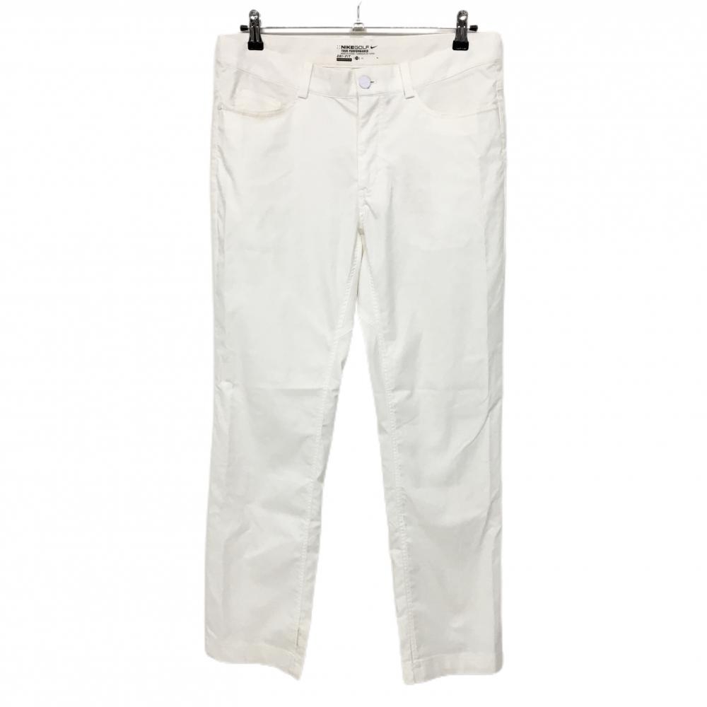 ナイキゴルフ パンツ 白 ストライプ地模様 メンズ XL ゴルフウェア NIKE