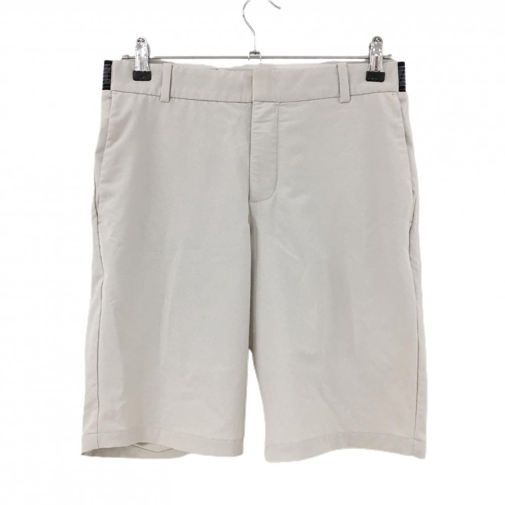 ナイキ ハーフパンツ ベージュ×黒 ウエストロゴ  メンズ 30MM ゴルフウェア NIKE