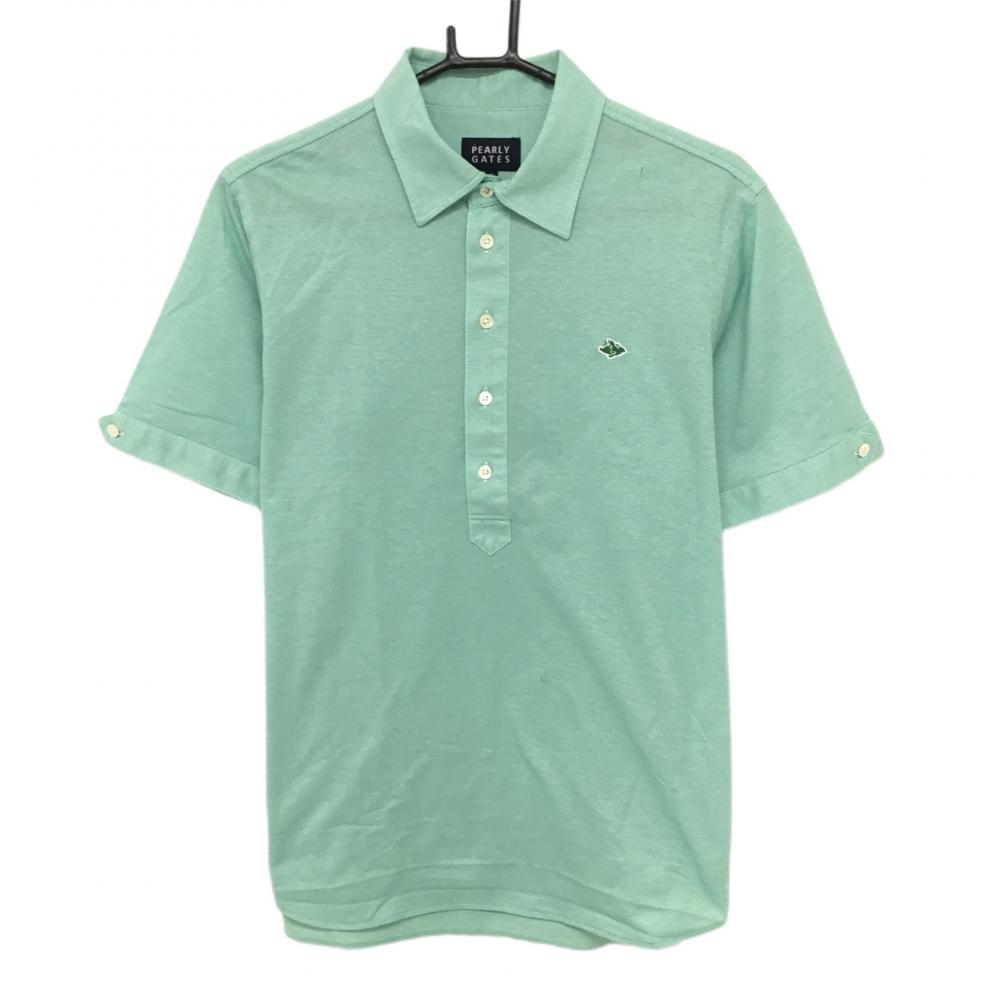 パーリーゲイツ 半袖ポロシャツ ライトグリーン ワンポイント  メンズ 5(L) ゴルフウェア PEARLY GATES