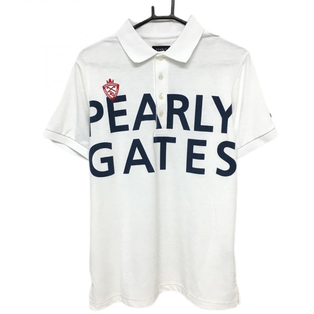 Pearly Gates パーリーゲイツ　6 総柄　ロゴ XL ポロシャツ　半袖