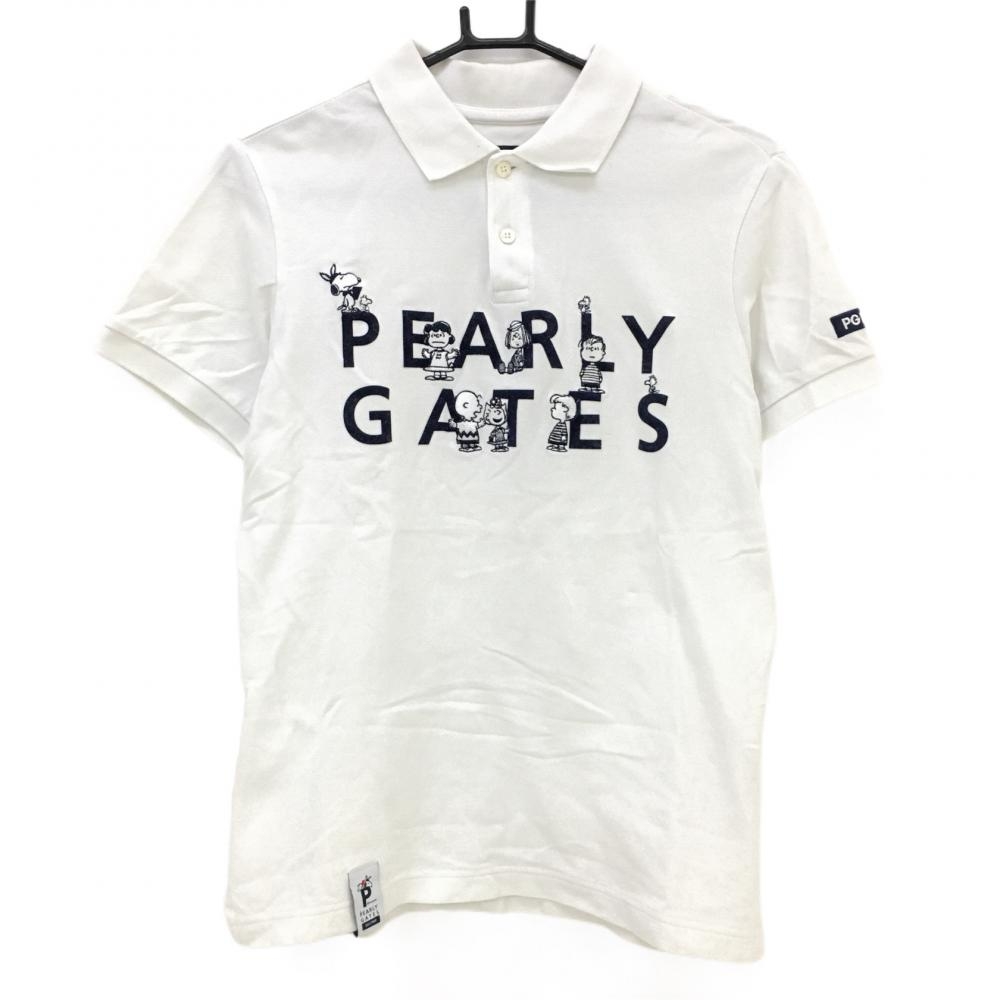 パーリーゲイツ×PEANUTS 半袖ポロシャツ スヌーピー メンズ 3(S) ゴルフウェア PEARLY GATES