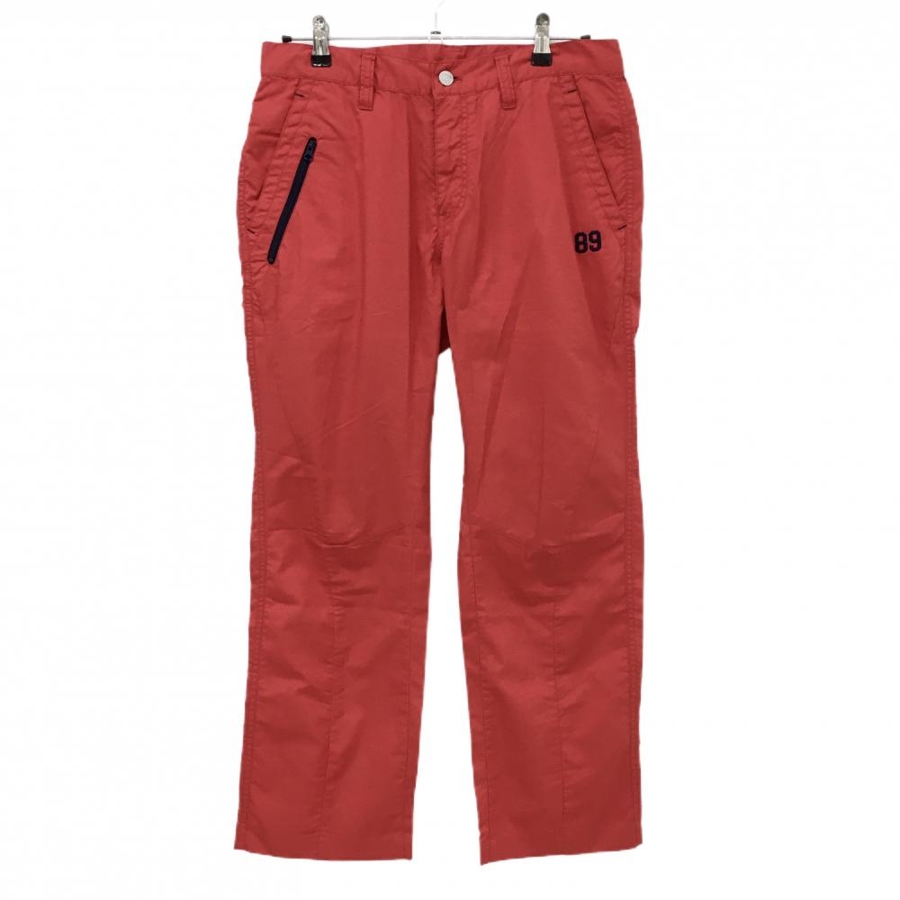 【美品】パーリーゲイツ パンツ レッド バックロゴプリント  メンズ 5(L) ゴルフウェア PEARLY GATES