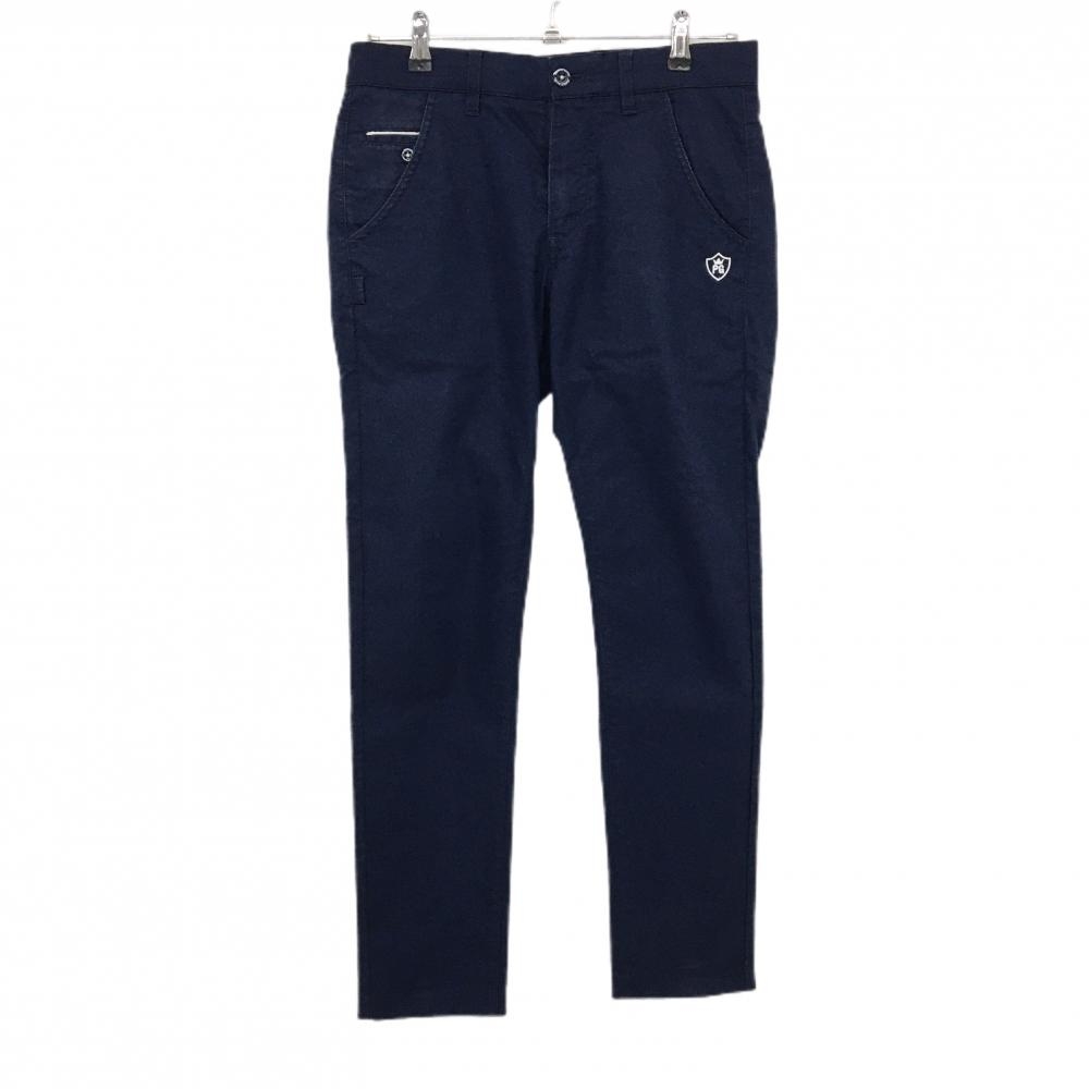 パーリーゲイツ パンツ ネイビー ロゴ白 色褪せ メンズ 3(S) ゴルフウェア PEARLY GATES