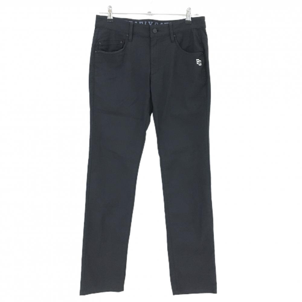 【美品】パーリーゲイツ パンツ ネイビー×白 ロゴ刺しゅう コットン混 ストレッチ  メンズ 3(S) ゴルフウェア PEARLY GATES