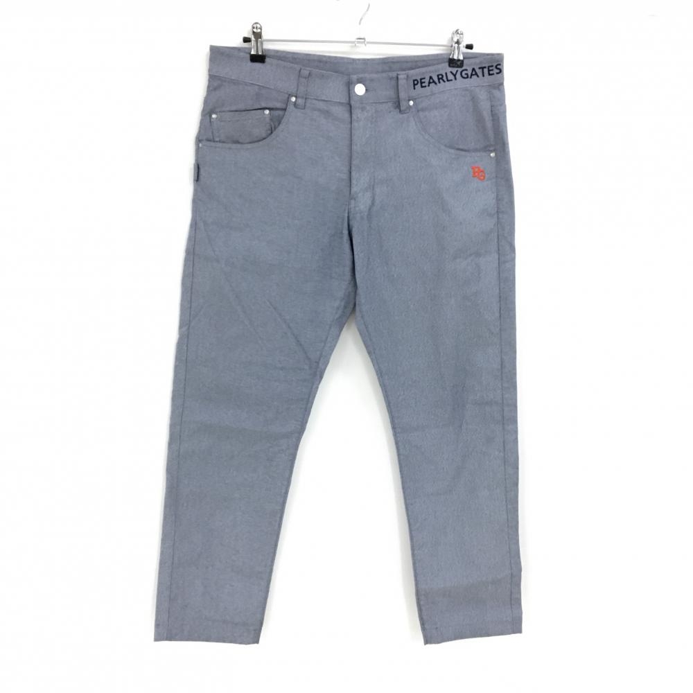 パーリーゲイツ パンツ 杢ネイビー ベルト部ロゴ刺しゅう ストレッチ メンズ 6(XL) ゴルフウェア PEARLY GATES