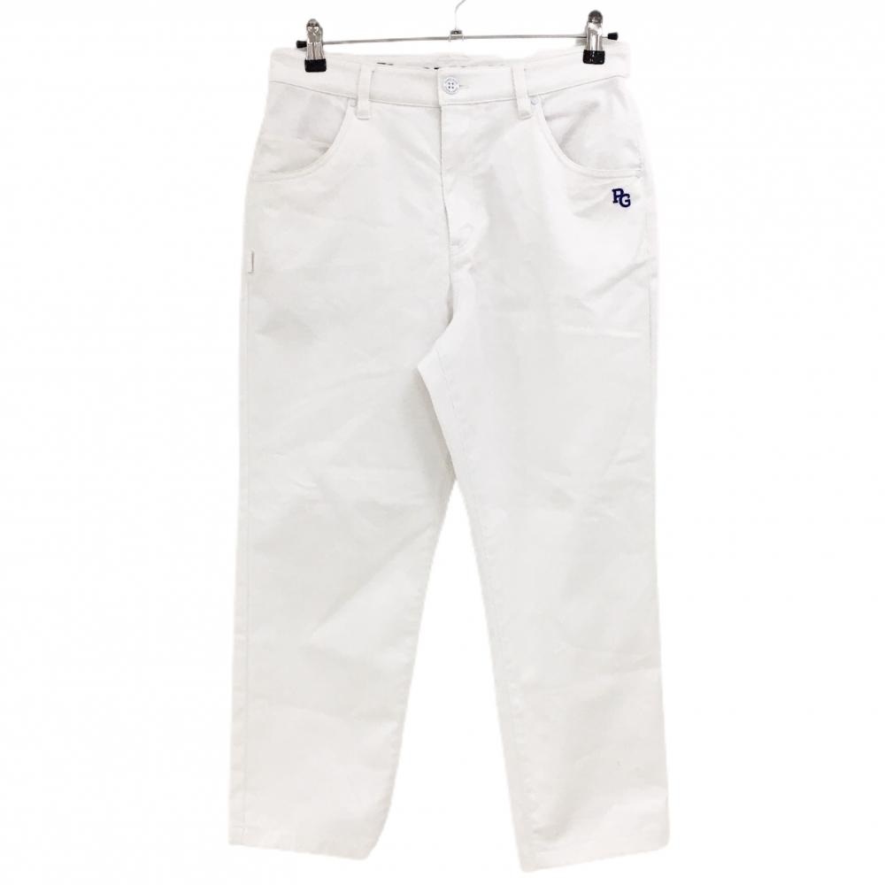 パーリーゲイツ パンツ 白 地模様 ロゴ刺しゅう ストレッチ メンズ 3(S) ゴルフウェア 2024年モデル PEARLY GATES