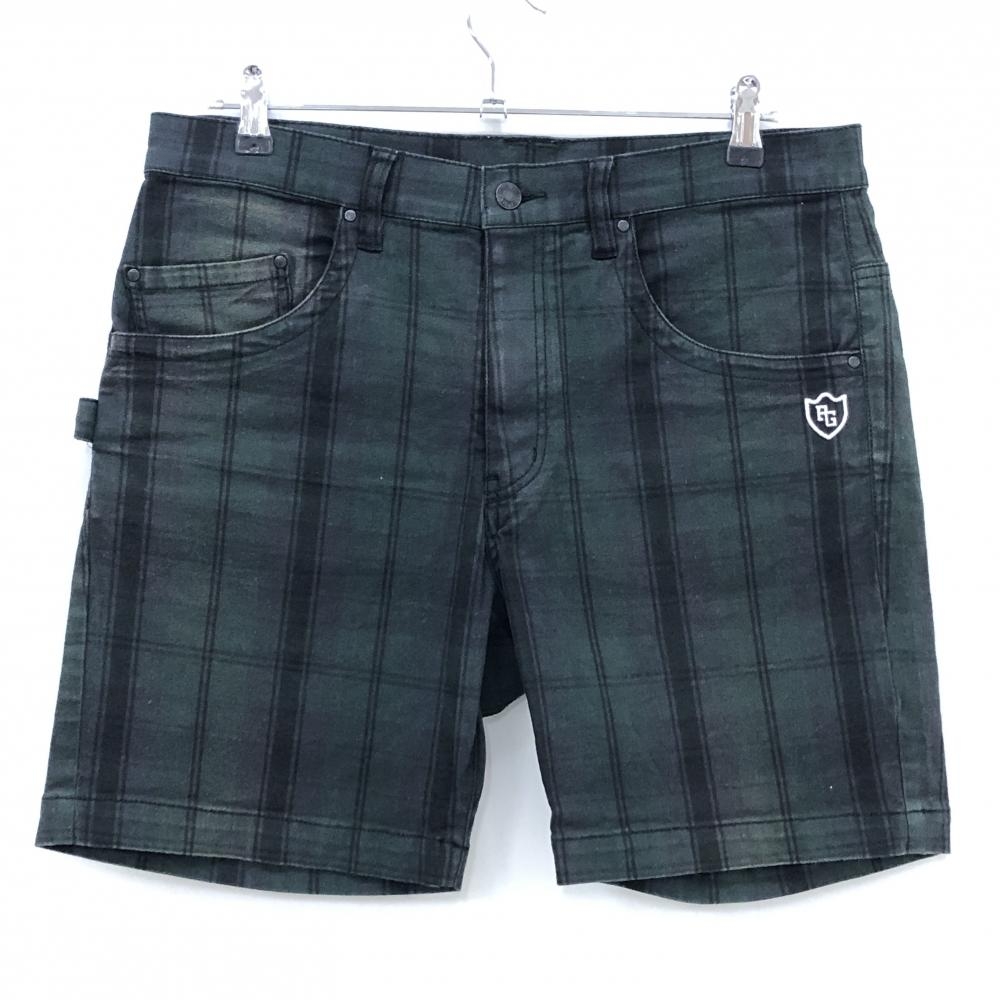 パーリーゲイツ ハーフパンツ グリーン×黒 チェック  メンズ 5(L) ゴルフウェア PEARLY GATES