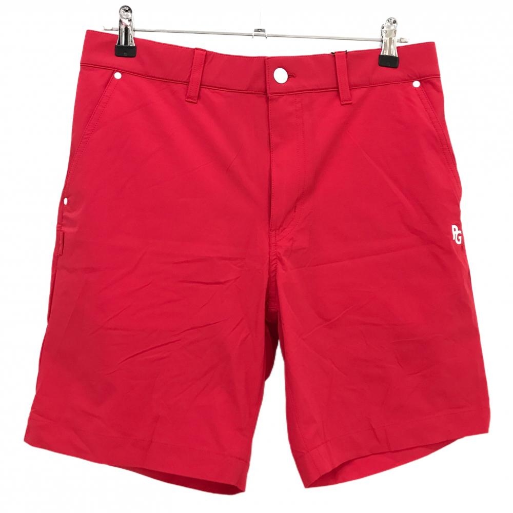 【新品】パーリーゲイツ ハーフパンツ レッド×白 ロゴプリント ストレッチ 接触冷感 メンズ 5(L) ゴルフウェア 2025年モデル PEARLY GATES