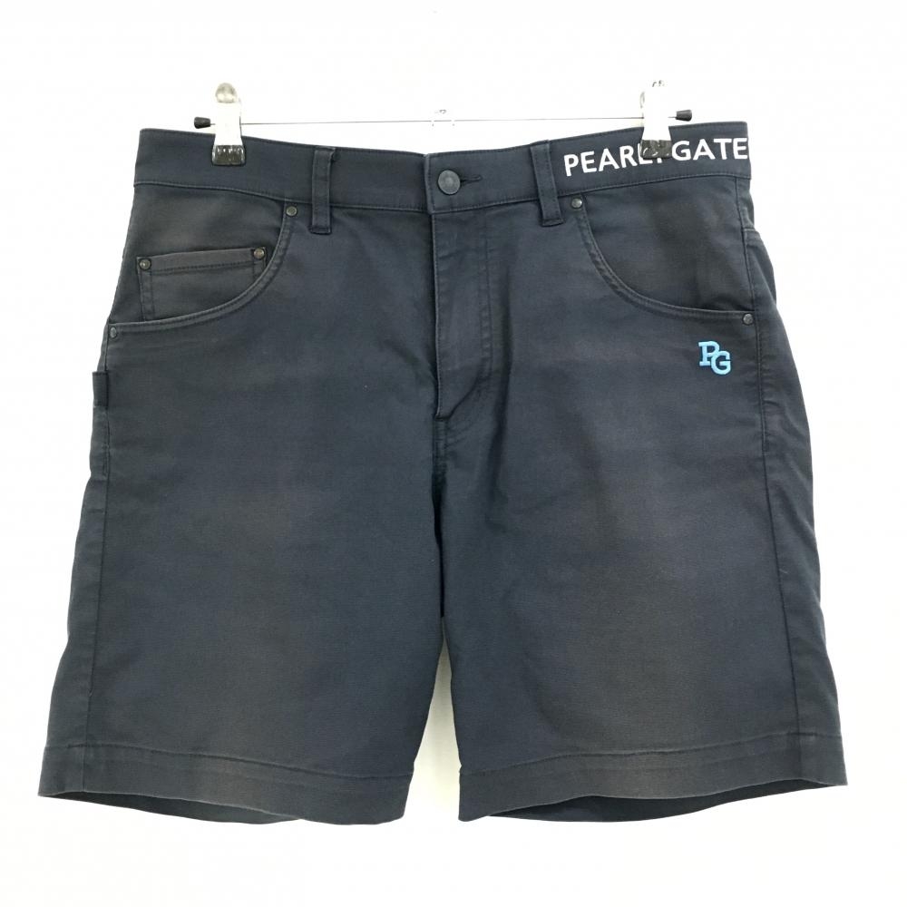 パーリーゲイツ ハーフパンツ ネイビー ストレッチ ロゴ  メンズ 5(L) ゴルフウェア PEARLY GATES