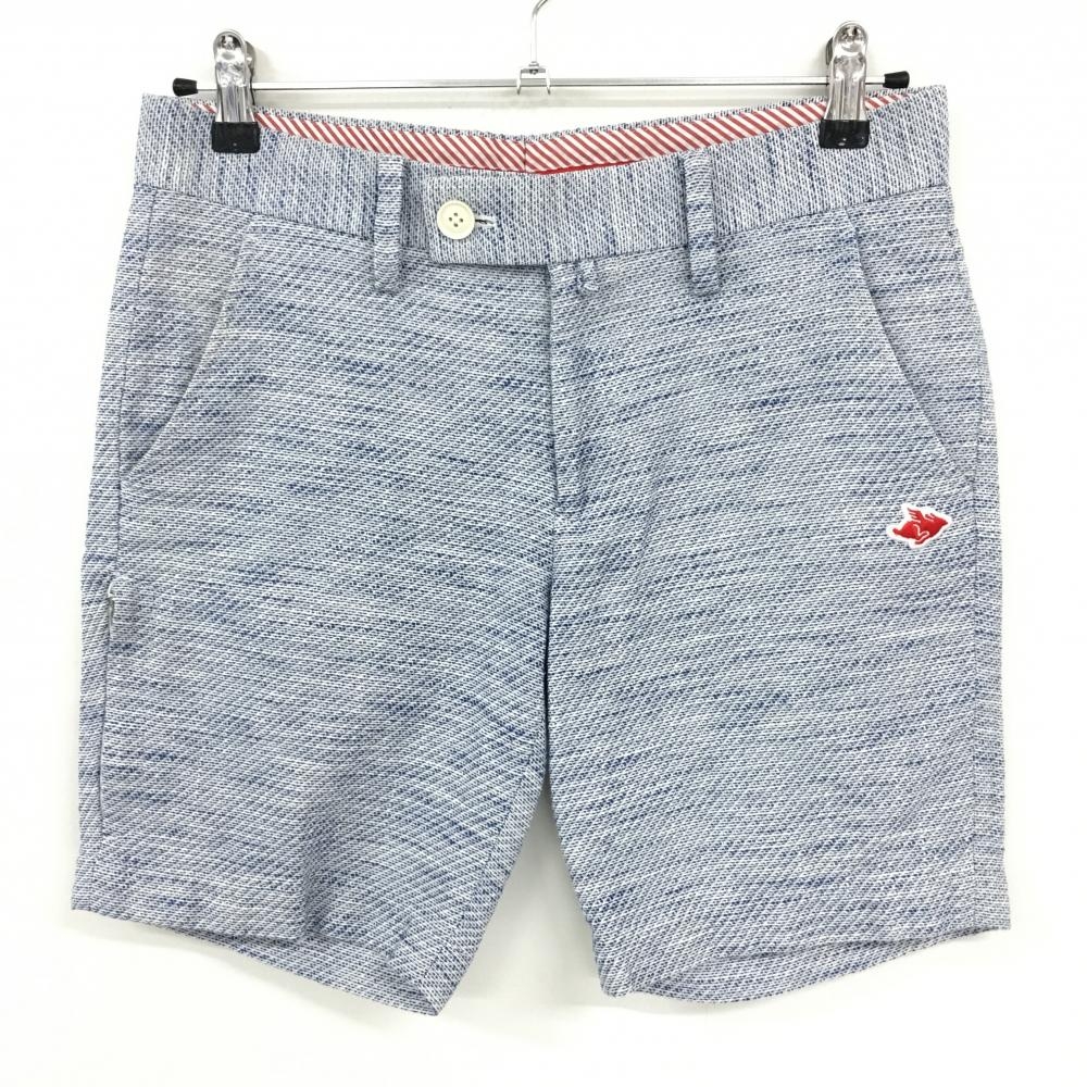 パーリーゲイツ ハーフパンツ ネイビー系 ロゴ刺しゅう 杢調  メンズ 3(S) ゴルフウェア PEARLY GATES