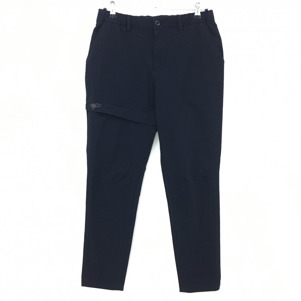 【美品】ビームスゴルフ パンツ ネイビー ロゴグレー  メンズ L ゴルフウェア BEAMS GOLF