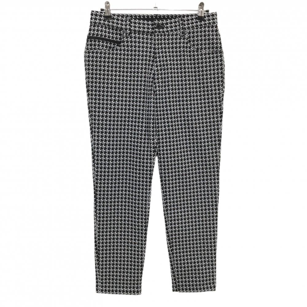 【美品】ビームスゴルフ パンツ 黒×白 総柄  メンズ M ゴルフウェア BEAMS GOLF