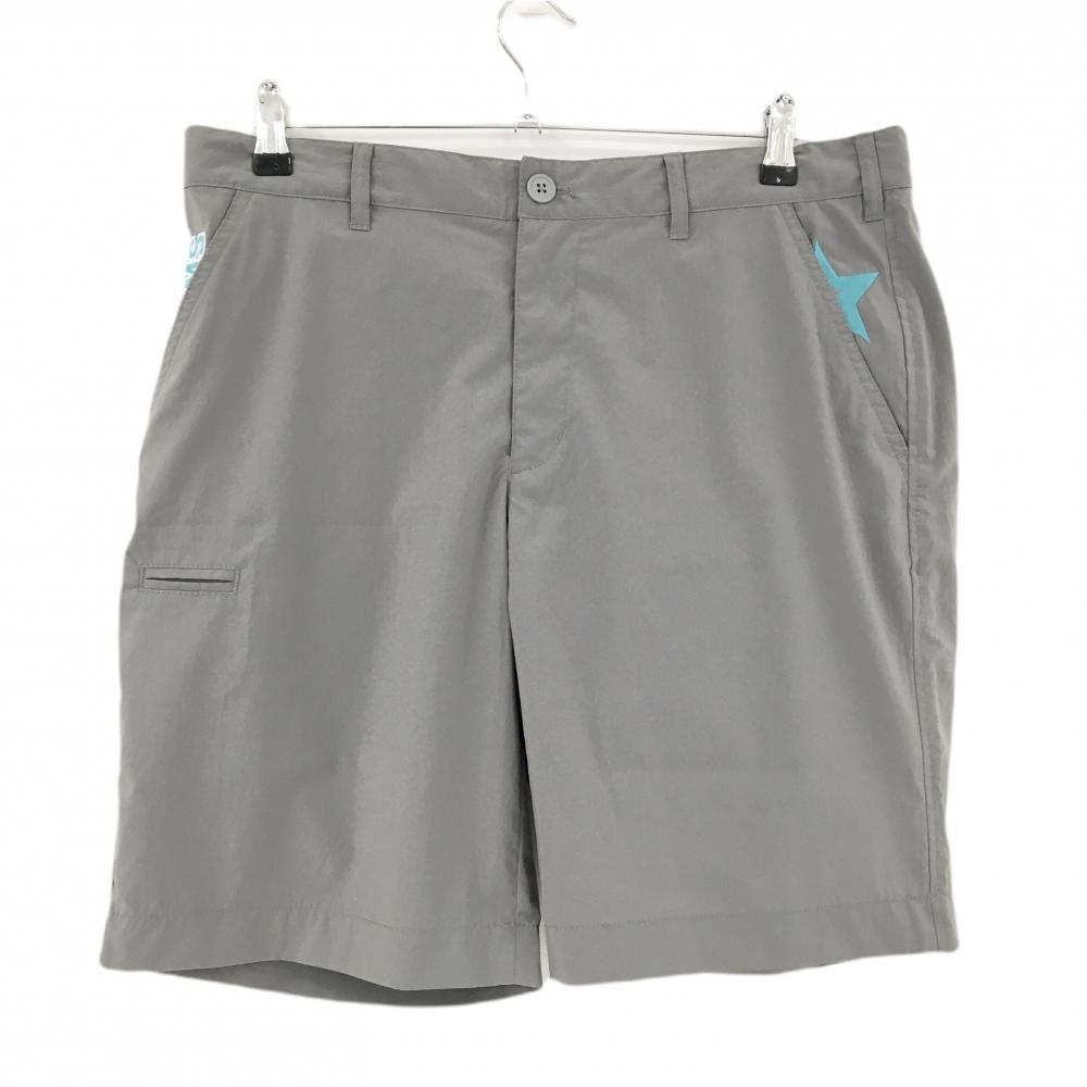 【新品】ビームスゴルフ ハーフパンツ グレー ポケット口ロゴ刺しゅう メンズ XL ゴルフウェア BEAMS GOLF
