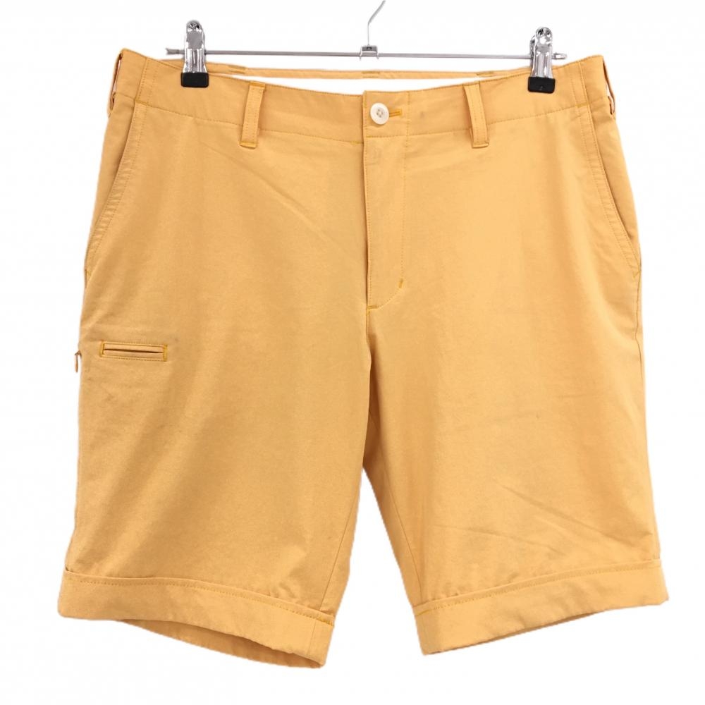 ビームスゴルフ ハーフパンツ ライトオレンジ ロゴネイビー  メンズ L ゴルフウェア BEAMS GOLF