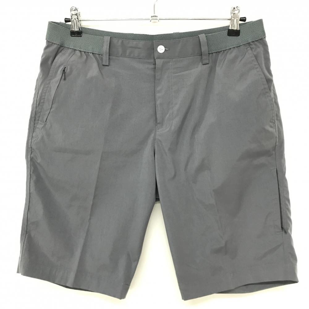 【美品】ビームスゴルフ ハーフパンツ グレー 無地  メンズ 50 ゴルフウェア BEAMS GOLF