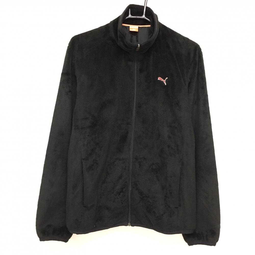 【超美品】プーマ ボアジャケット 黒 裏地付き メンズ L ゴルフウェア PUMA