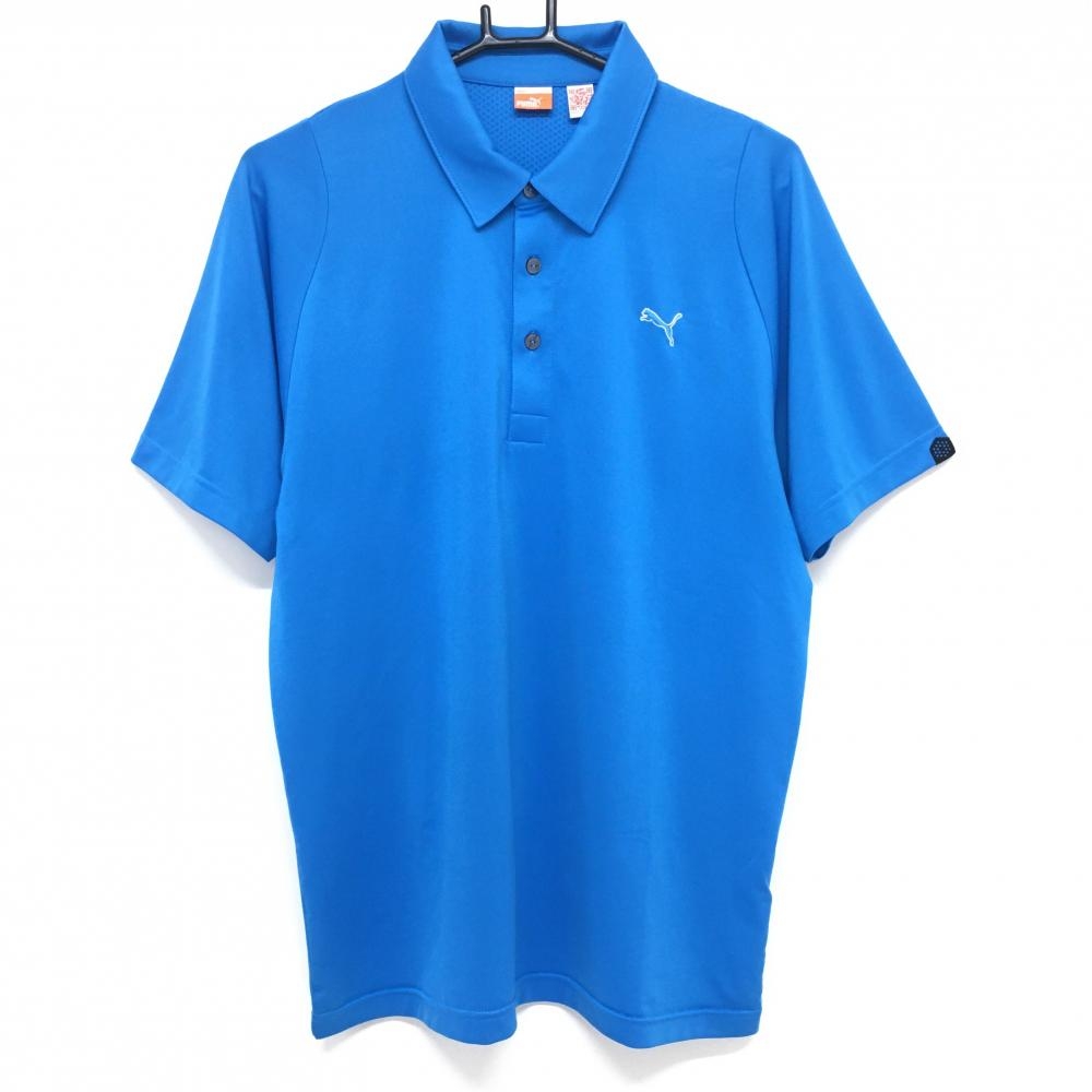 プーマ 半袖ポロシャツ ブルー  メンズ L ゴルフウェア PUMA