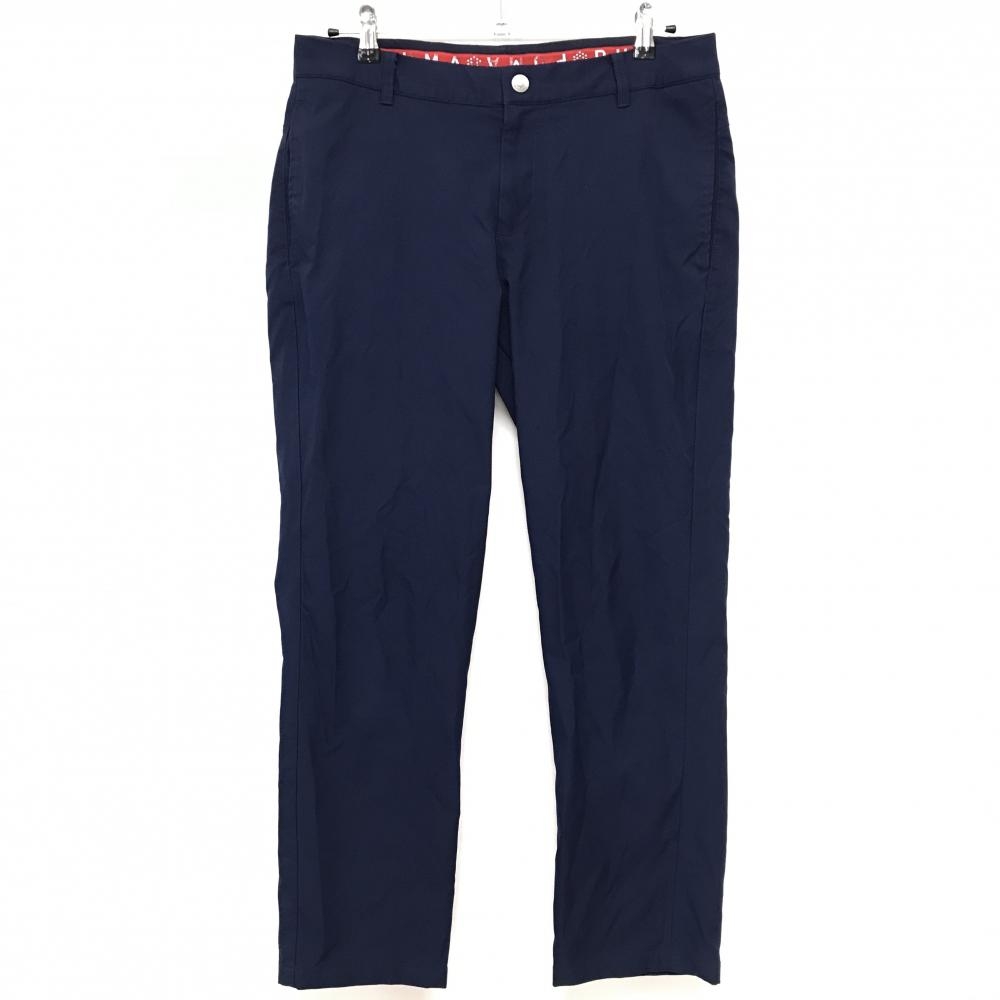 【美品】プーマ パンツ ネイビー ロゴ ストレッチ  メンズ XL ゴルフウェア PUMA