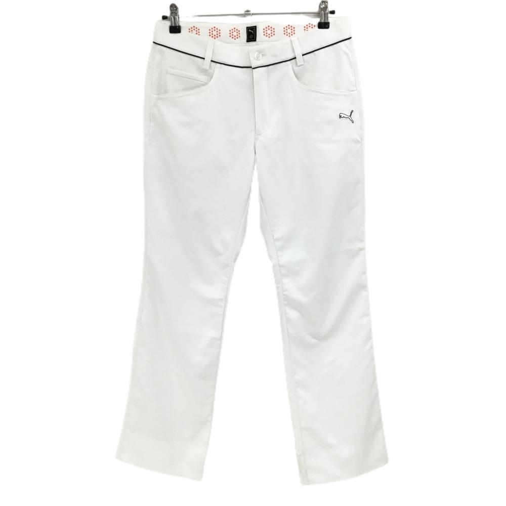 プーマ パンツ 白 ロゴ刺しゅう 無地 メンズ 79 ゴルフウェア PUMA