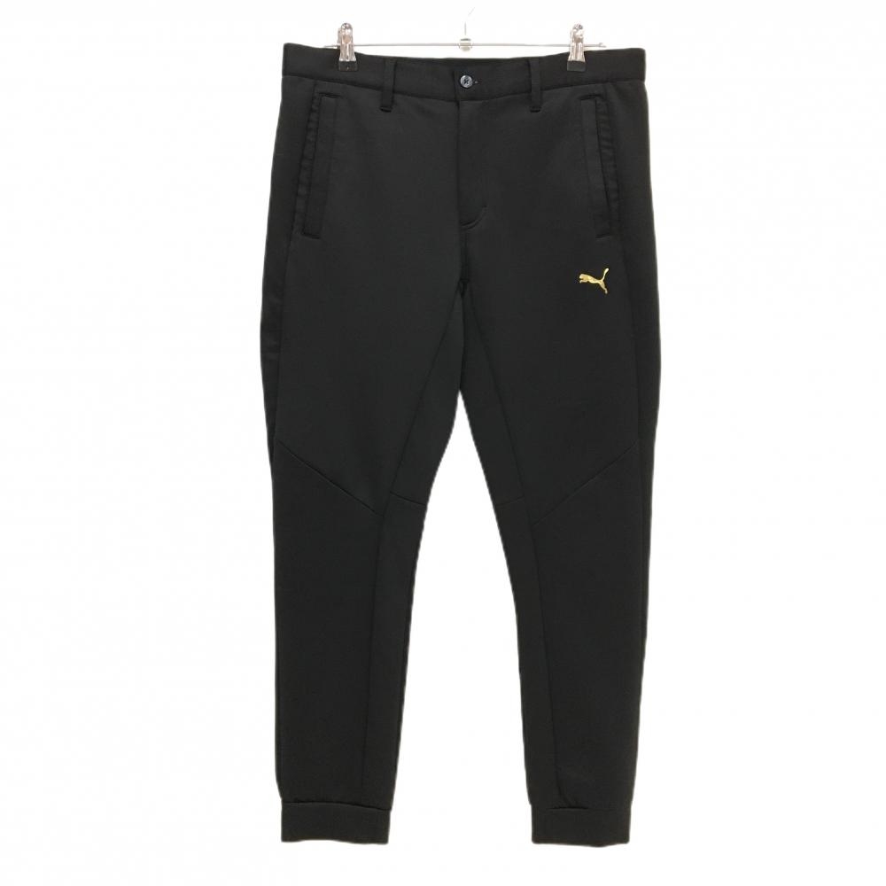 プーマ ジョガーパンツ 黒 ウエスト一部ゴム ストレッチ メンズ XL ゴルフウェア PUMA