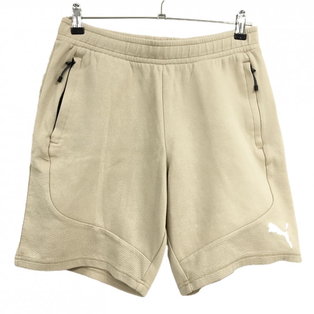 プーマ ハーフパンツ ベージュ ウエストゴム メンズ US-M ゴルフウェア 2024年モデル PUMA