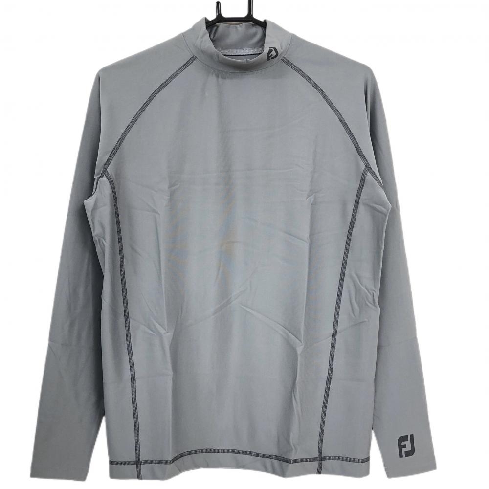 【新品】フットジョイ ハイネックインナーシャツ グレー コンプレッションウェア メンズ M ゴルフウェア FootJoy