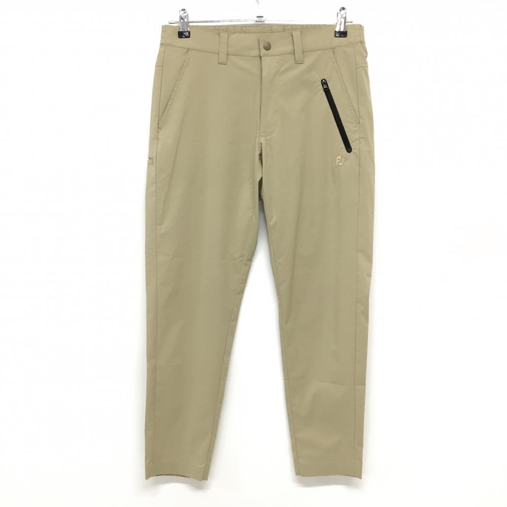 フットジョイ パンツ ベージュ ロゴプリント ストレッチ メンズ S ゴルフウェア FootJoy