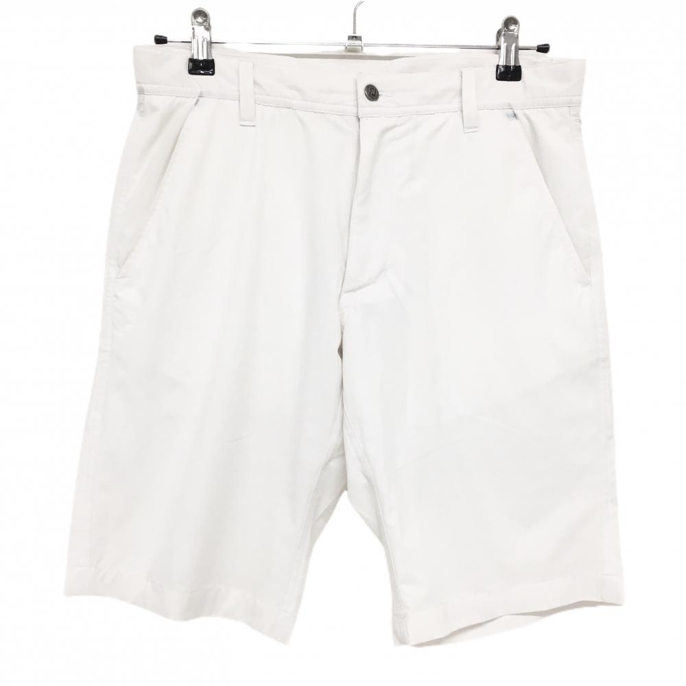 フットジョイ ハーフパンツ 白 裏地付 ロゴ白 メンズ M ゴルフウェア FootJoy