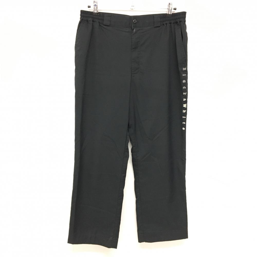 ブラックアンドホワイト パンツ 黒 メッシュ裏地  メンズ L ゴルフウェア Black＆White